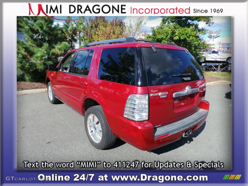 2006 Mountaineer Premier AWD - Vivid Red Metallic / Camel photo #10