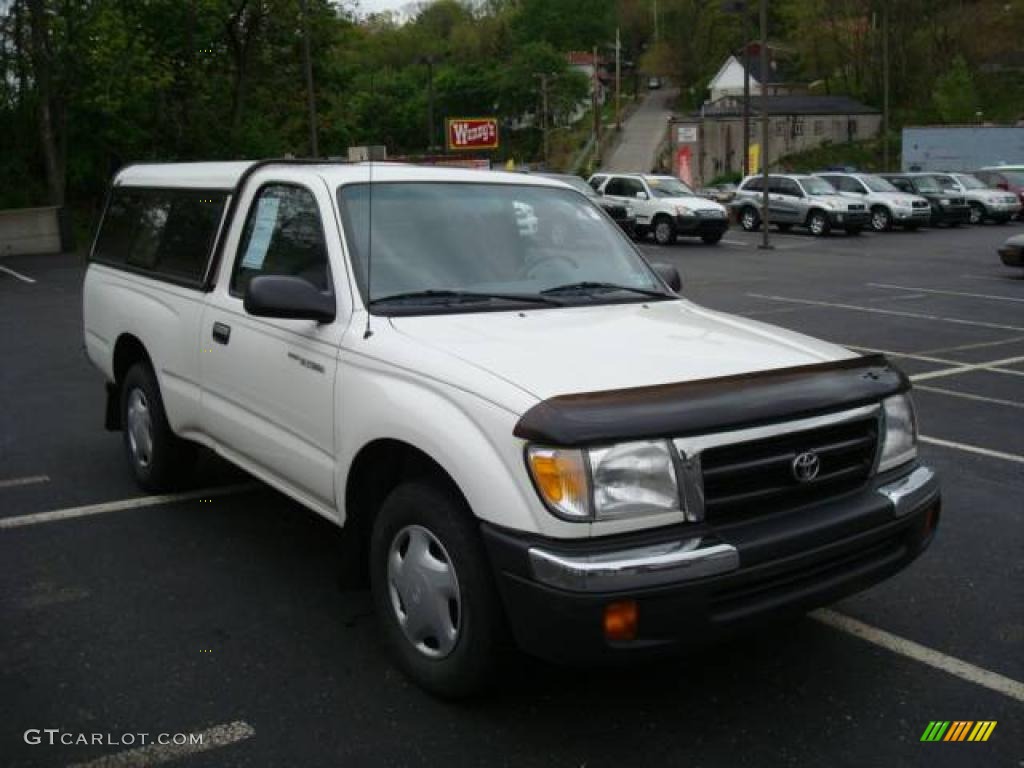 2000 Tacoma Regular Cab - Natural White / Gray photo #6