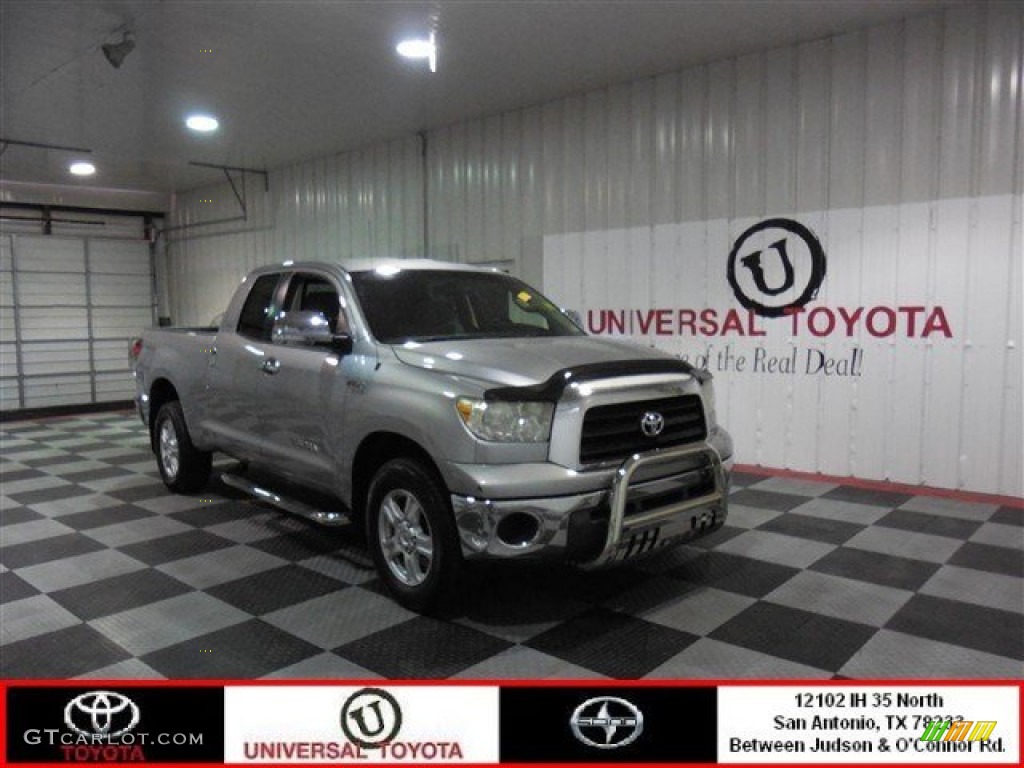 2007 Tundra SR5 Double Cab 4x4 - Silver Sky Metallic / Graphite Gray photo #1