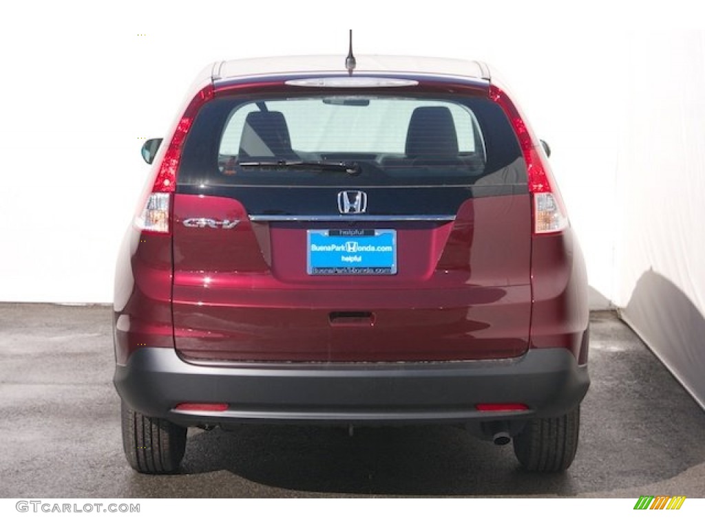 2014 CR-V LX - Basque Red Pearl II / Gray photo #6