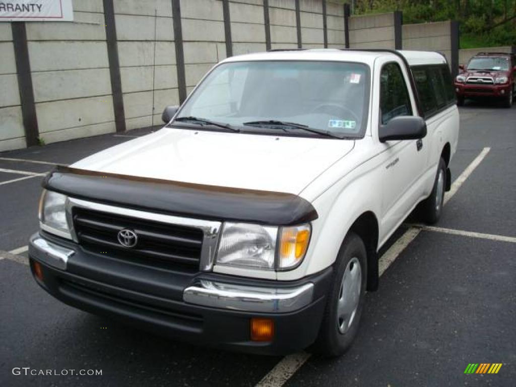 2000 Tacoma Regular Cab - Natural White / Gray photo #8