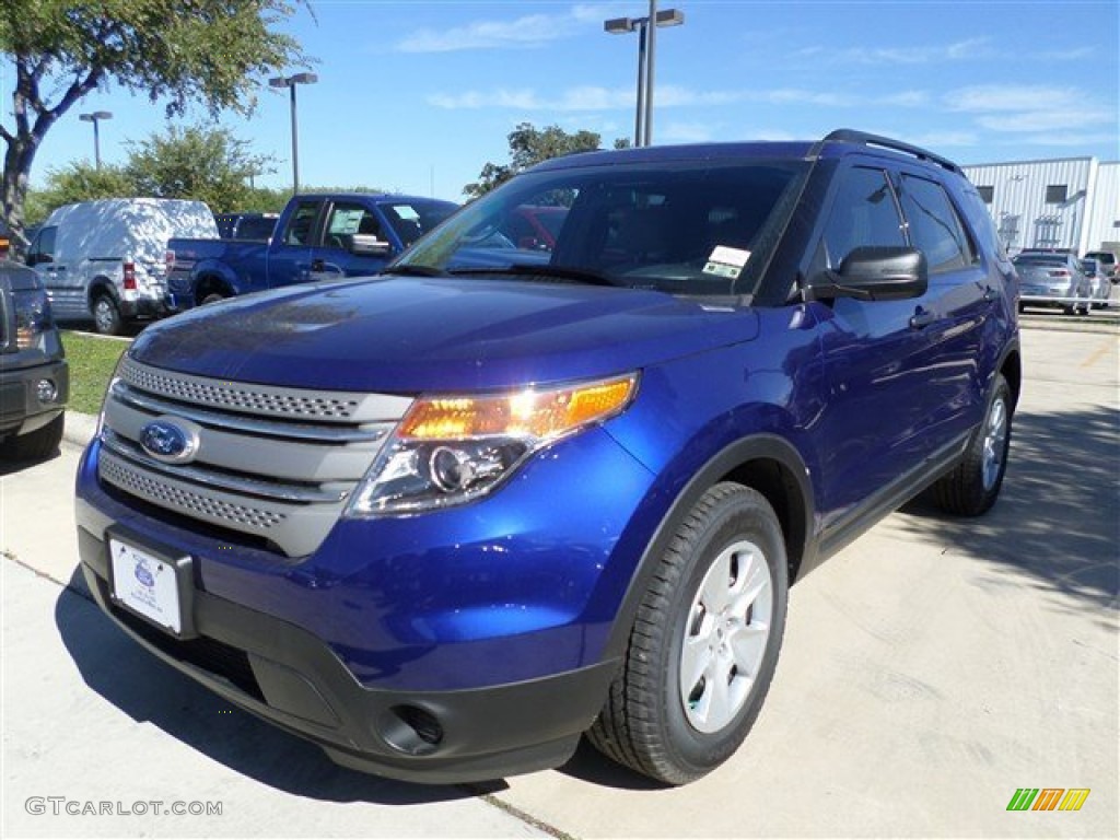 2014 Explorer FWD - Deep Impact Blue / Medium Light Stone photo #1