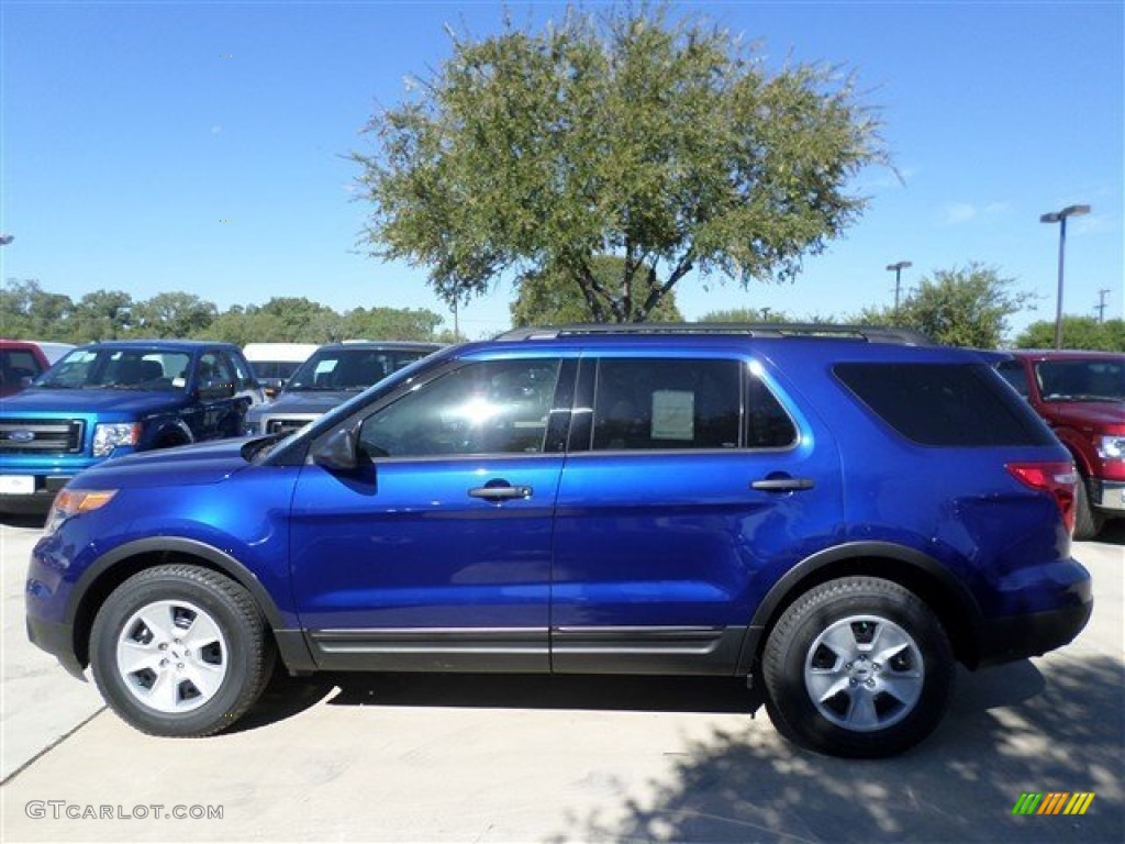 2014 Explorer FWD - Deep Impact Blue / Medium Light Stone photo #2
