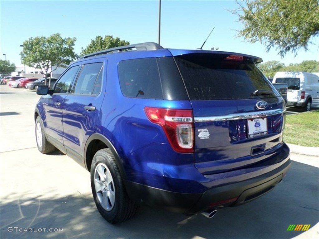 2014 Explorer FWD - Deep Impact Blue / Medium Light Stone photo #3