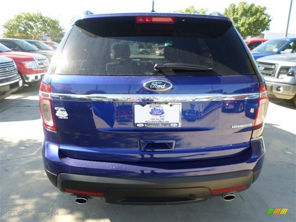 2014 Explorer FWD - Deep Impact Blue / Medium Light Stone photo #4