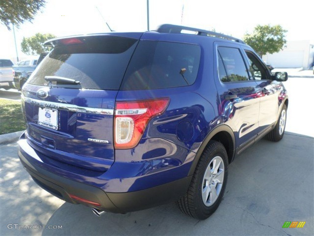2014 Explorer FWD - Deep Impact Blue / Medium Light Stone photo #5