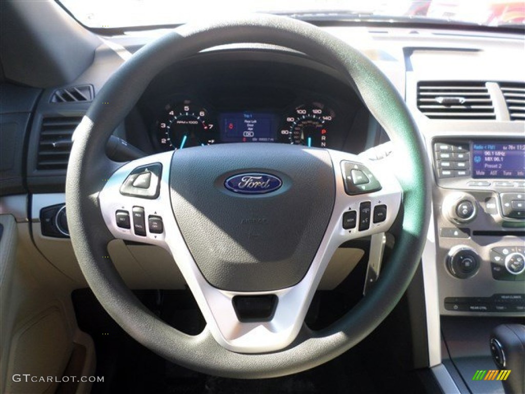 2014 Explorer FWD - Deep Impact Blue / Medium Light Stone photo #18