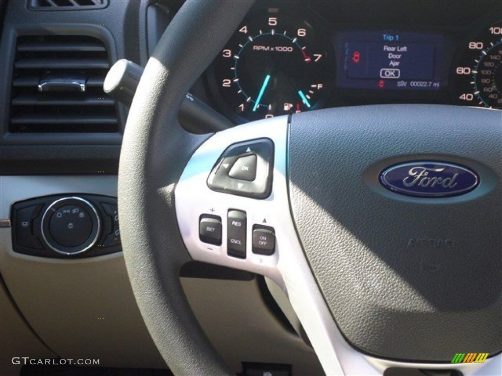 2014 Explorer FWD - Deep Impact Blue / Medium Light Stone photo #19