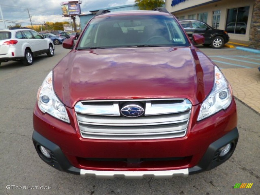 2014 Outback 2.5i Limited - Venetian Red Pearl / Black photo #2