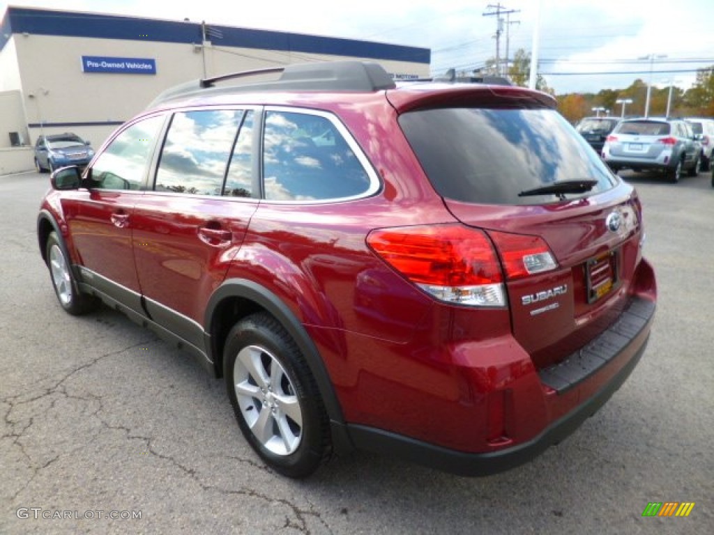 2014 Outback 2.5i Limited - Venetian Red Pearl / Black photo #4