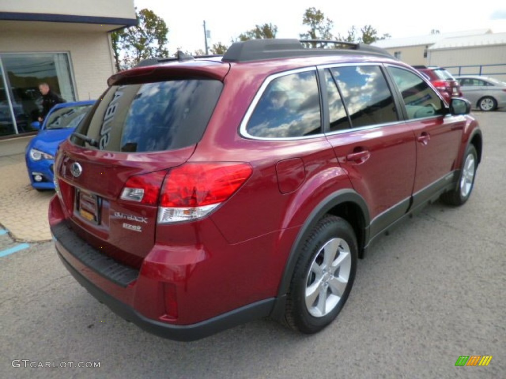 2014 Outback 2.5i Limited - Venetian Red Pearl / Black photo #6
