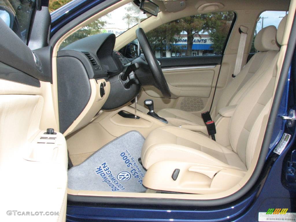 2007 Jetta 2.5 Sedan - Shadow Blue / Pure Beige photo #9