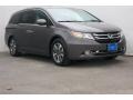 2014 Smoky Topaz Metallic Honda Odyssey Touring Elite  photo #1