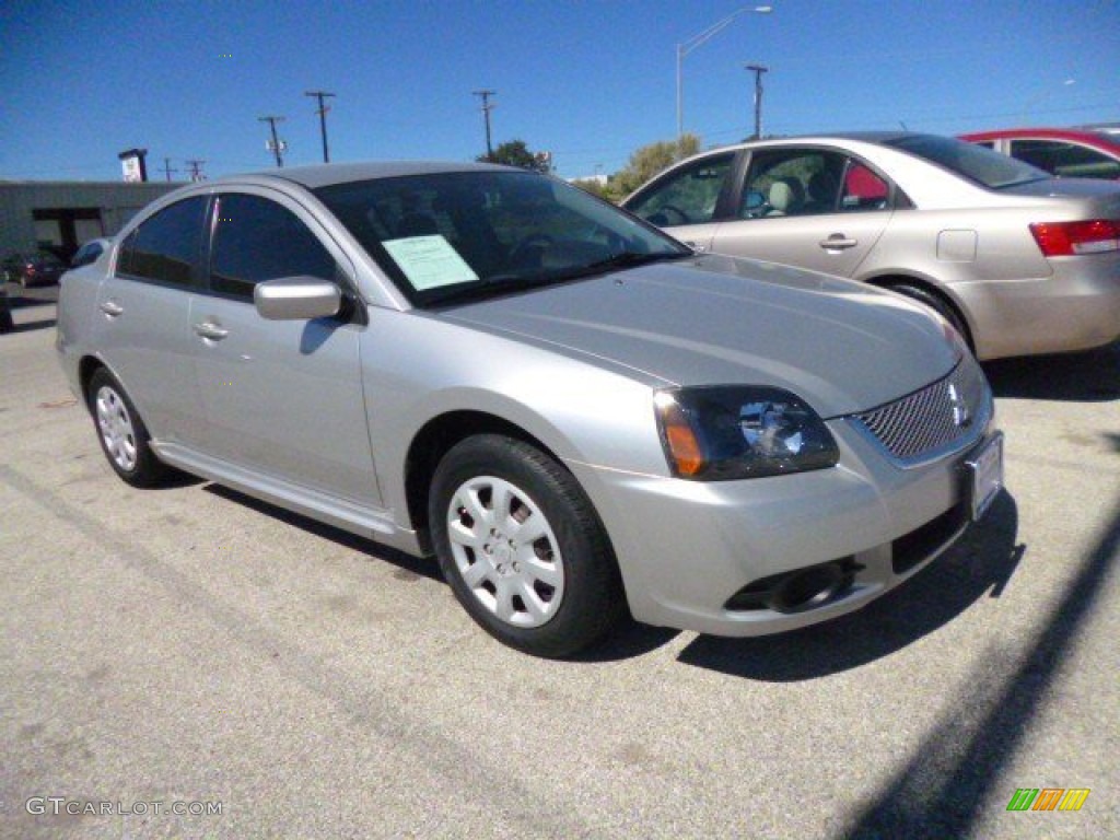 2010 Galant ES - Quick Silver Pearl / Black photo #3