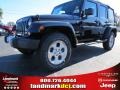 Black 2014 Jeep Wrangler Unlimited Sahara 4x4