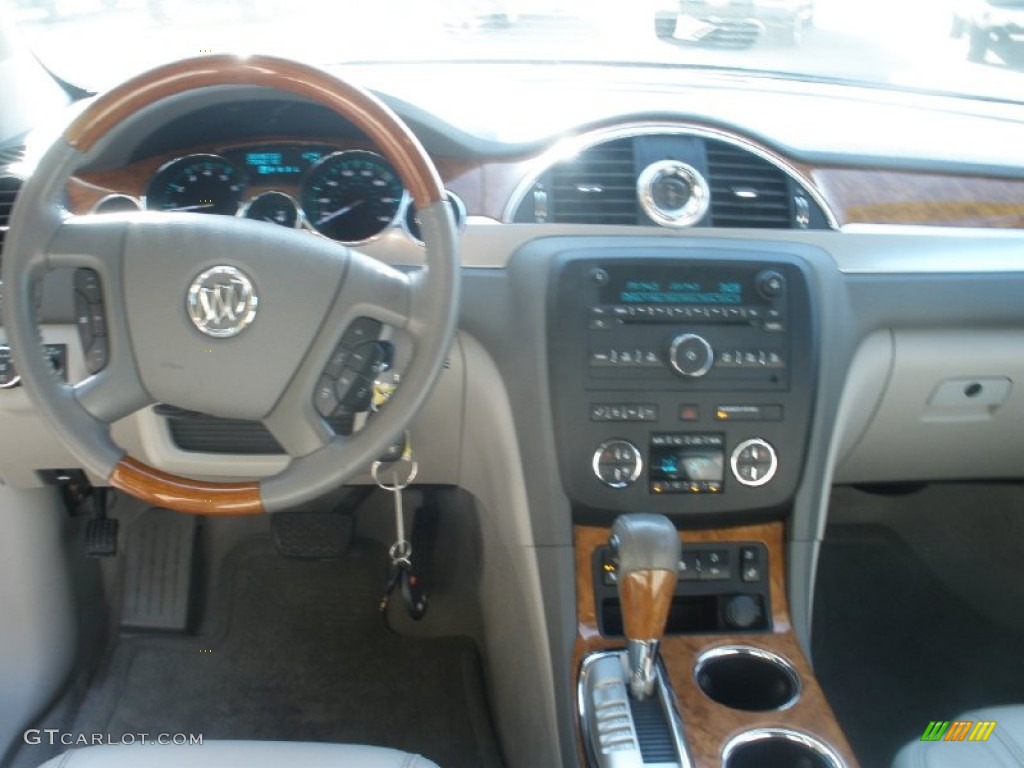 2009 Enclave CXL AWD - Ming Blue Metallic / Dark Titanium/Titanium photo #5