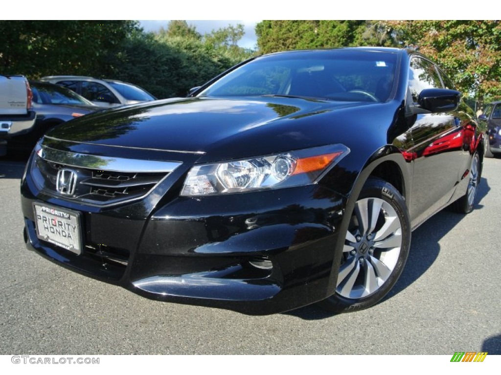 2011 Accord LX-S Coupe - Crystal Black Pearl / Black photo #1