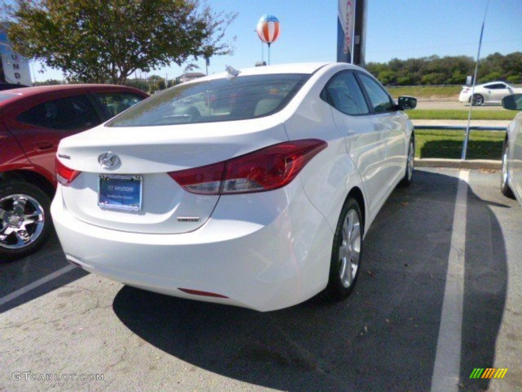 2012 Elantra Limited - Shimmering White / Black photo #4