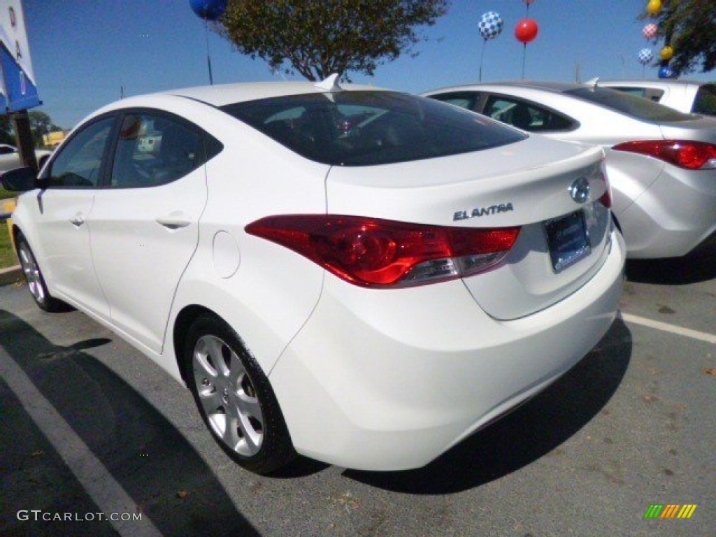 2012 Elantra Limited - Shimmering White / Black photo #5