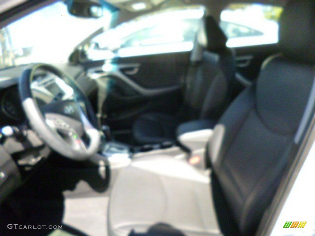 2012 Elantra Limited - Shimmering White / Black photo #6