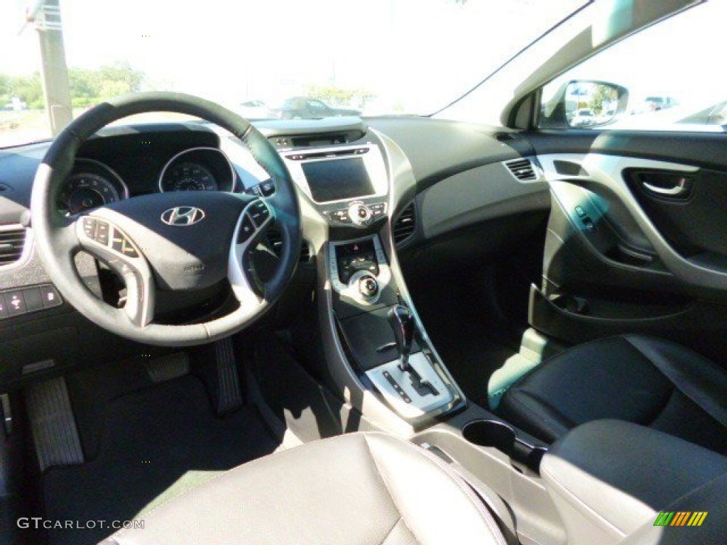 2012 Elantra Limited - Shimmering White / Black photo #7