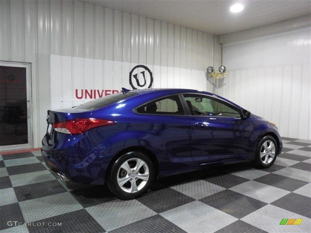 2013 Elantra Coupe GS - Atlantic Blue / Gray photo #7