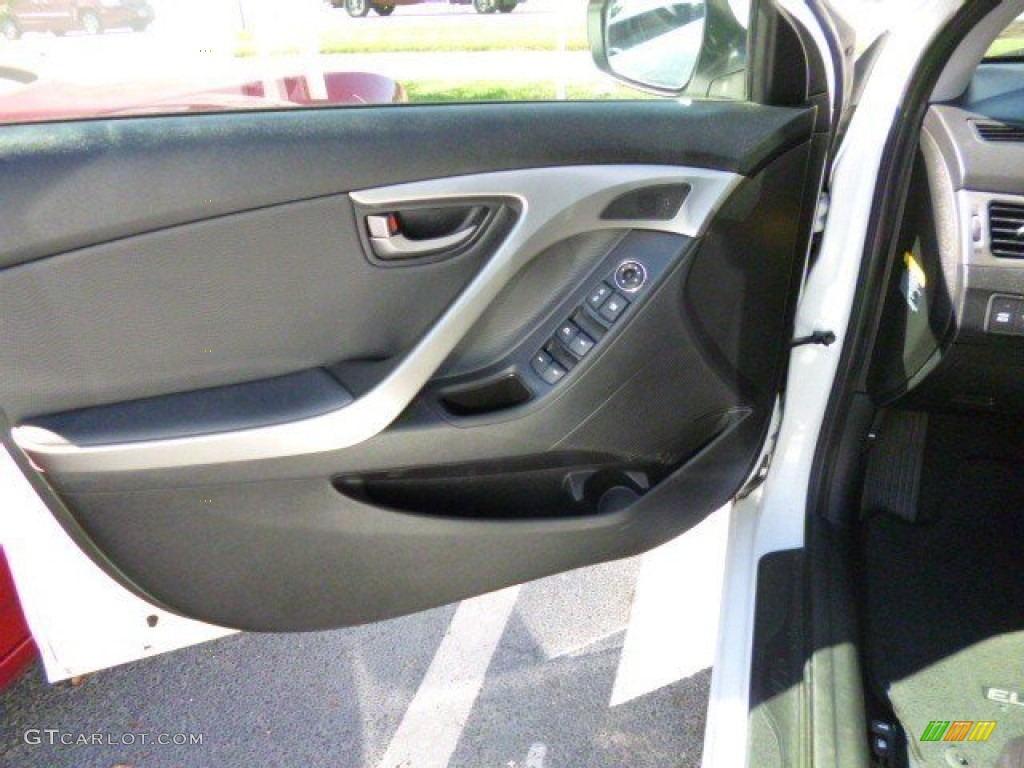 2012 Elantra Limited - Shimmering White / Black photo #8