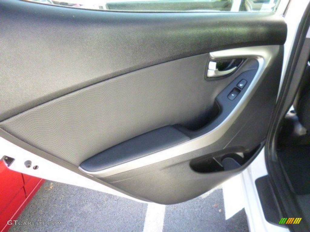 2012 Elantra Limited - Shimmering White / Black photo #9