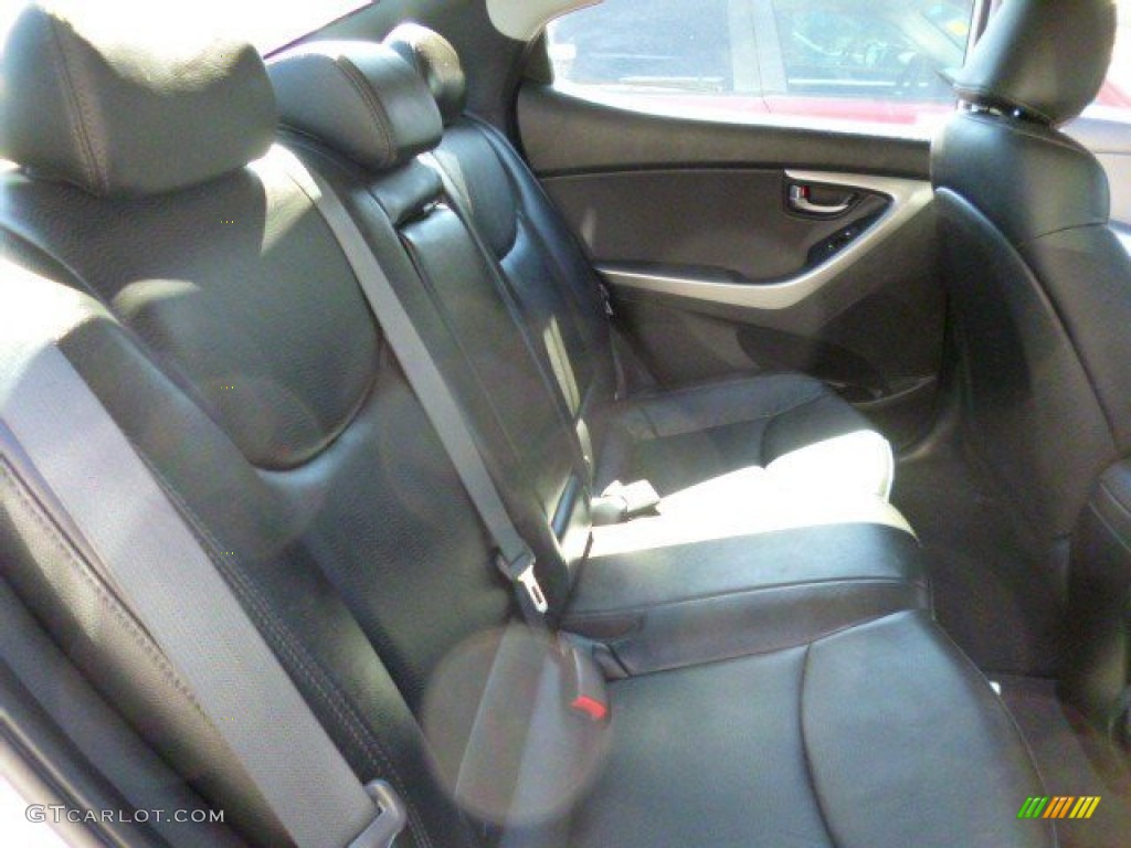 2012 Elantra Limited - Shimmering White / Black photo #11