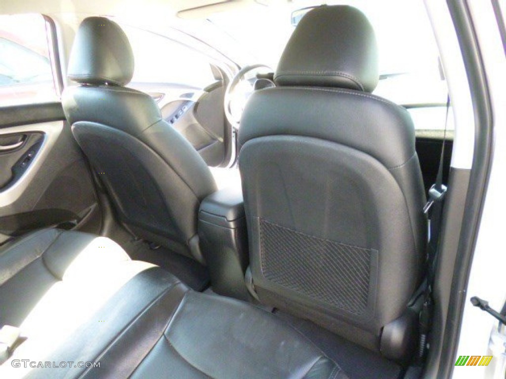 2012 Elantra Limited - Shimmering White / Black photo #12