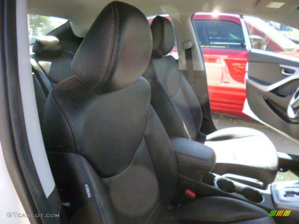 2012 Elantra Limited - Shimmering White / Black photo #13
