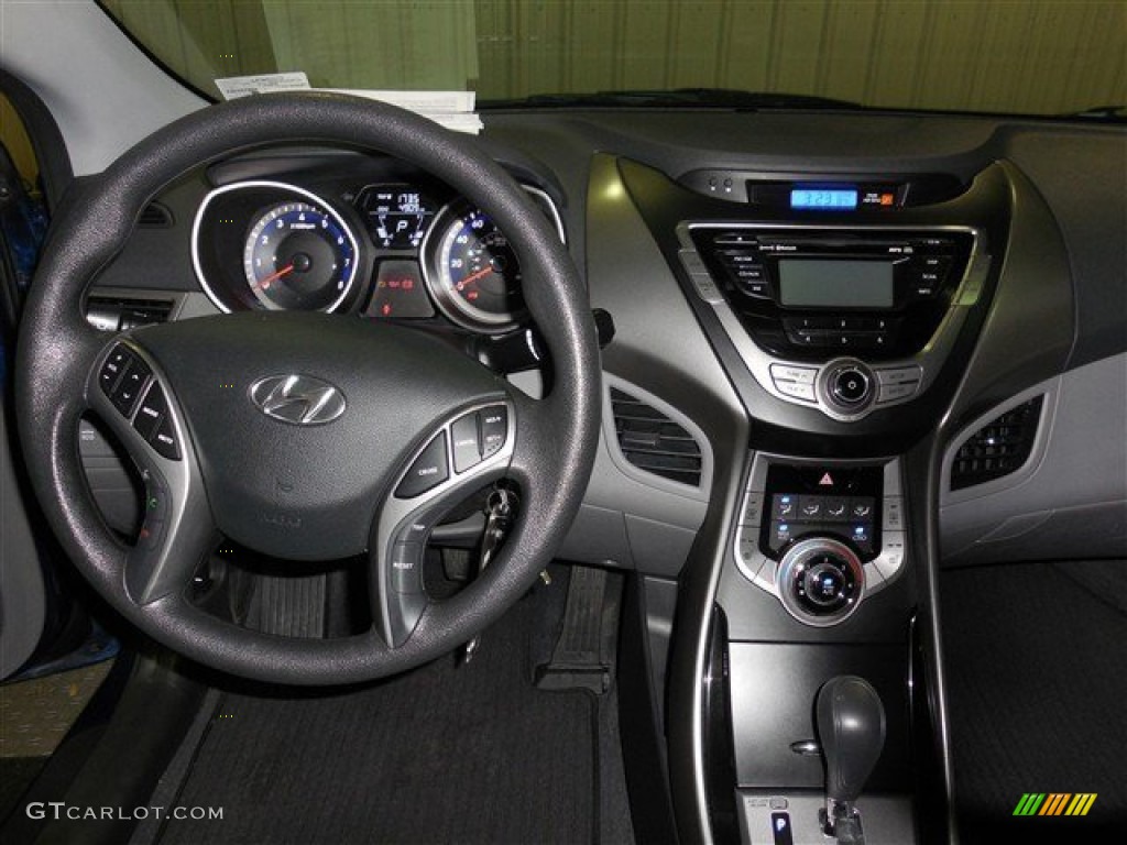 2013 Elantra Coupe GS - Atlantic Blue / Gray photo #13