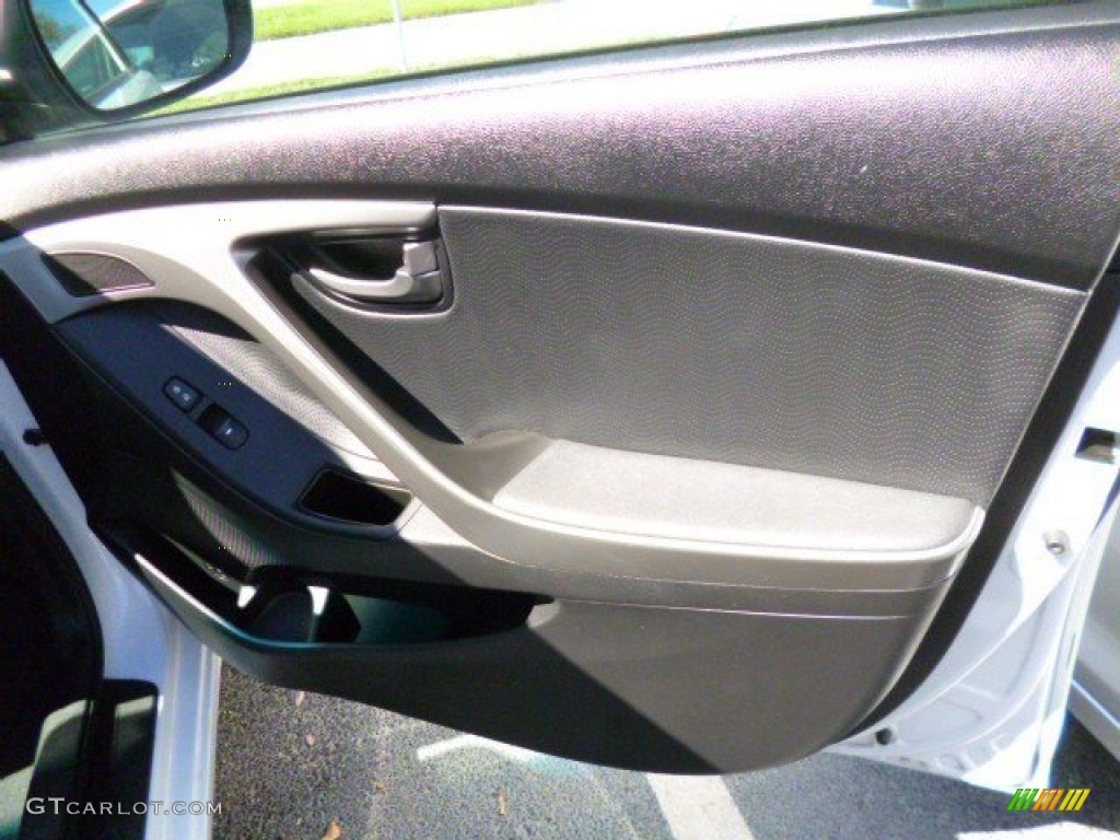 2012 Elantra Limited - Shimmering White / Black photo #15