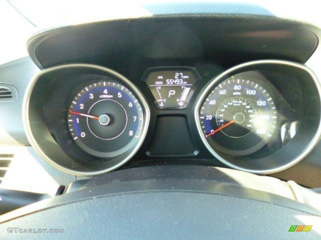 2012 Elantra Limited - Shimmering White / Black photo #19