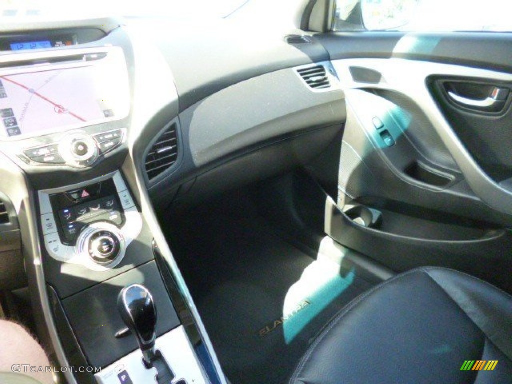 2012 Elantra Limited - Shimmering White / Black photo #27