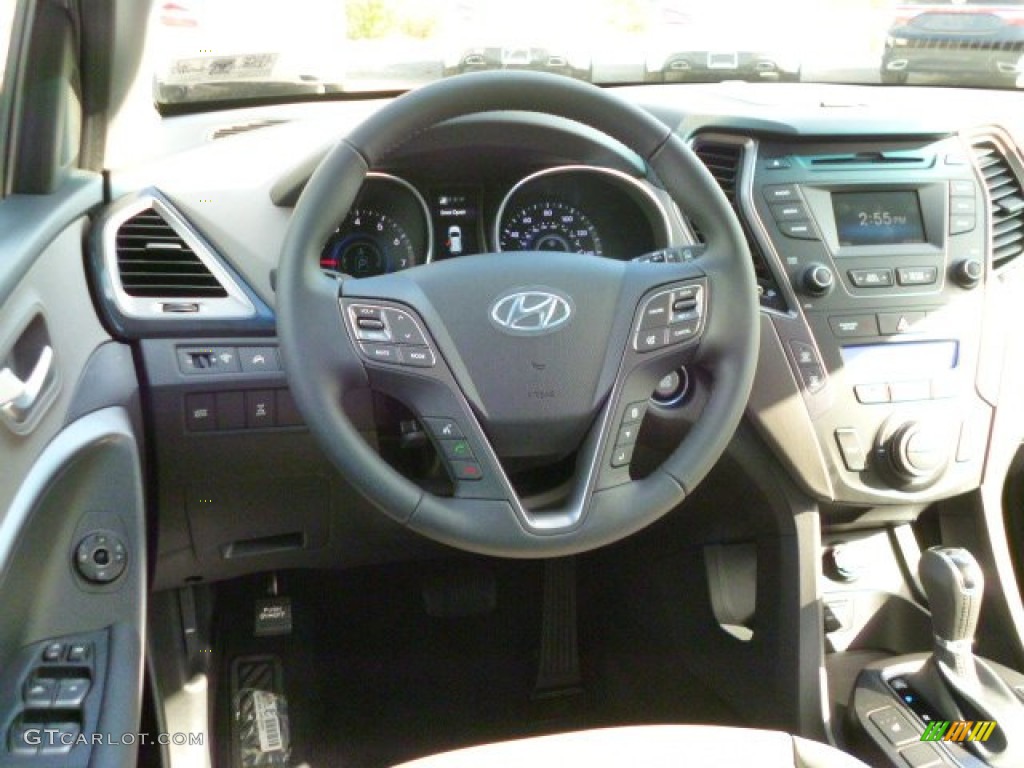 2014 Hyundai Santa Fe Sport AWD Gray Steering Wheel Photo #87281955