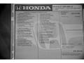 2014 Honda Pilot LX Window Sticker