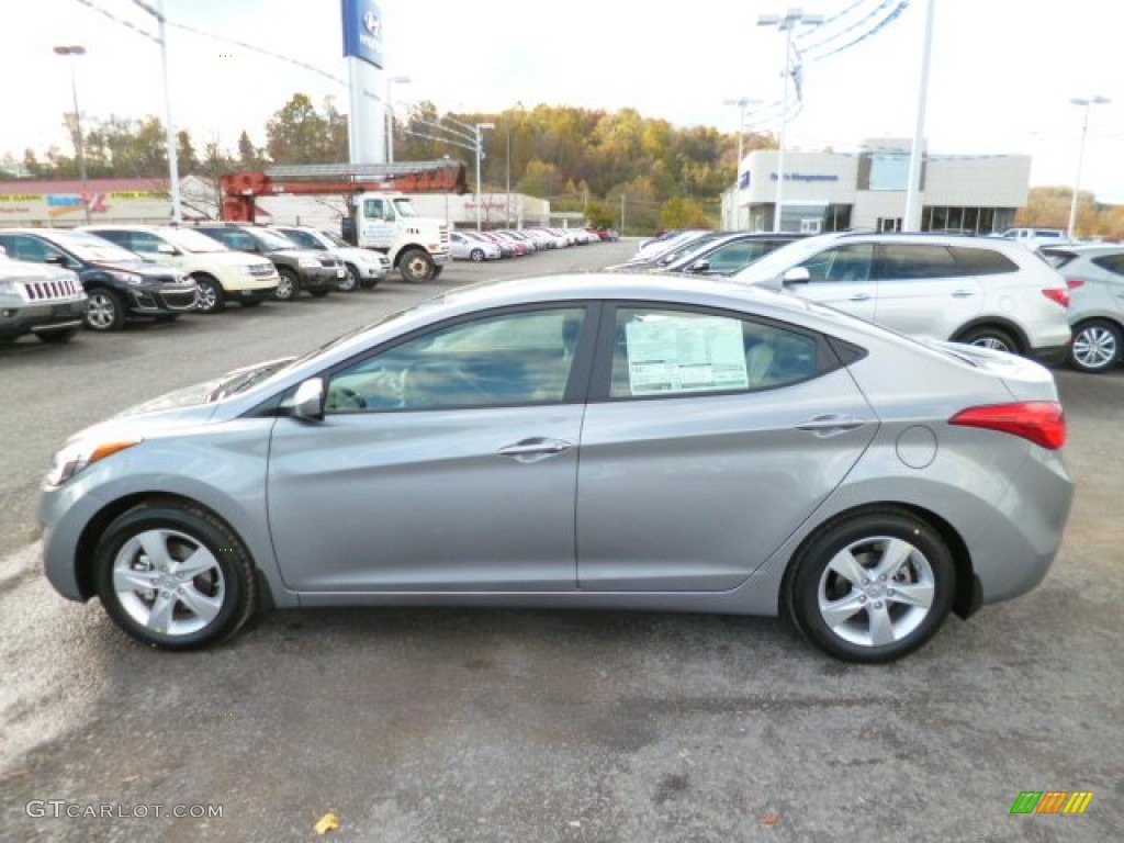 2013 Elantra GLS - Titanium Gray Metallic / Gray photo #4