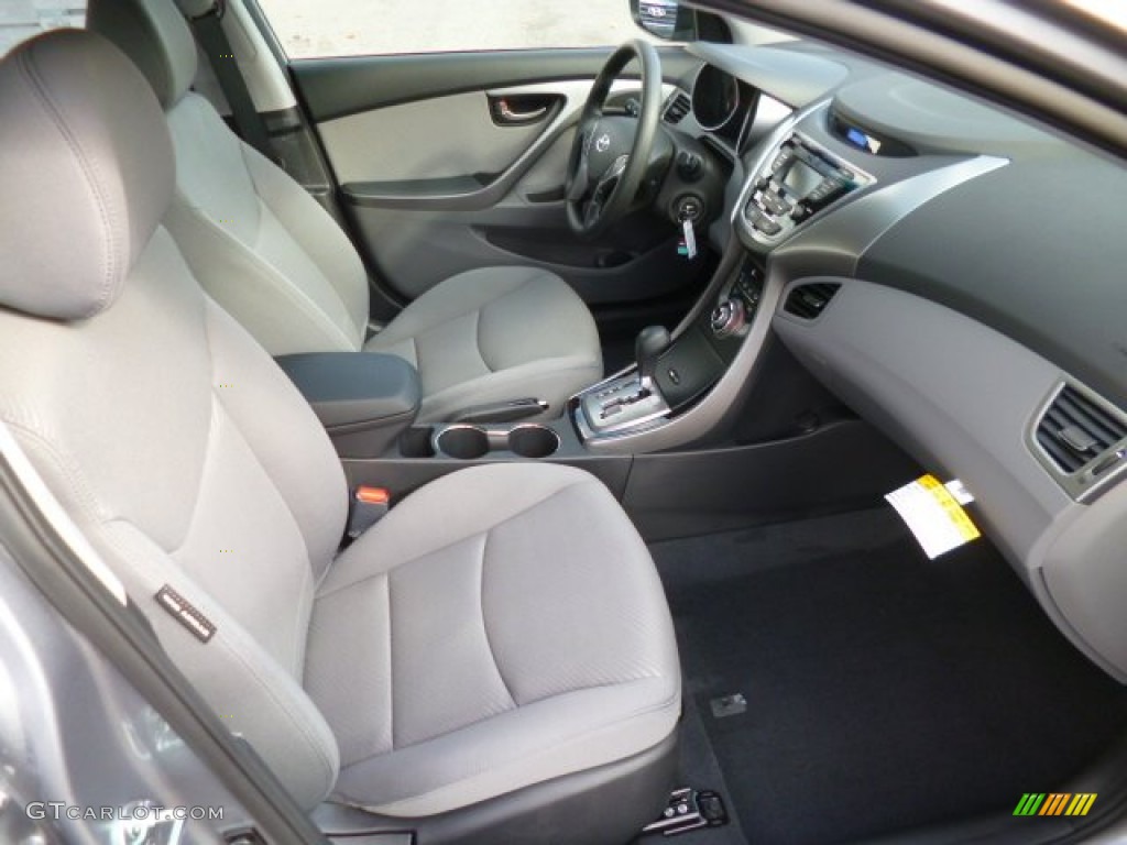 2013 Elantra GLS - Titanium Gray Metallic / Gray photo #10