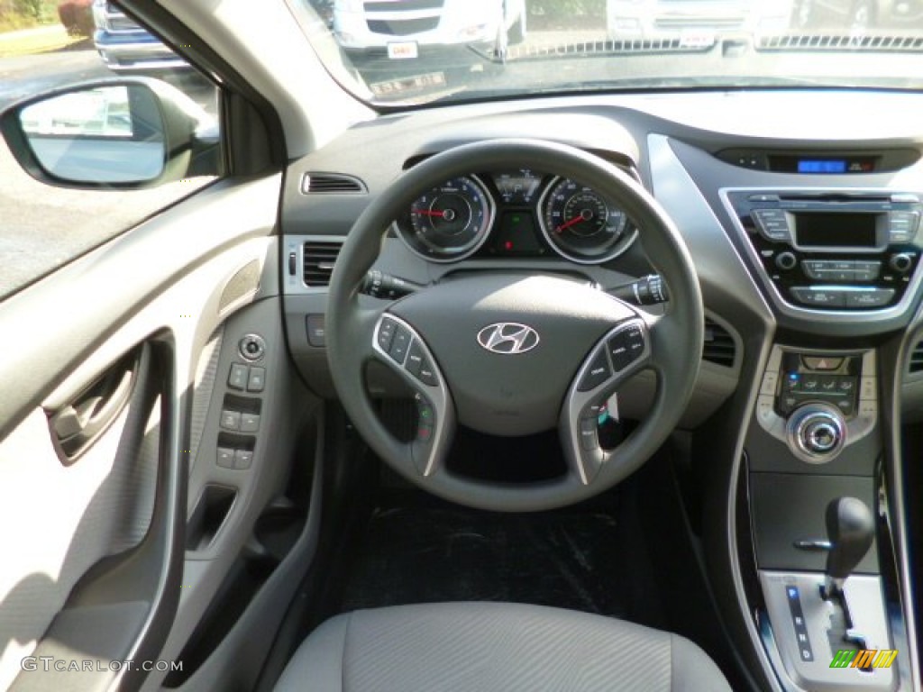 2013 Elantra GLS - Titanium Gray Metallic / Gray photo #14