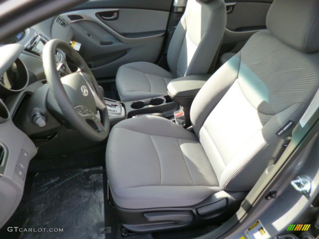 2013 Elantra GLS - Titanium Gray Metallic / Gray photo #15