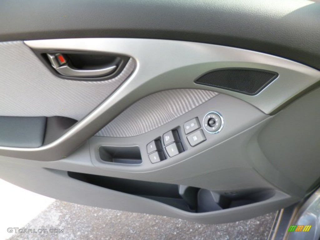 2013 Elantra GLS - Titanium Gray Metallic / Gray photo #17