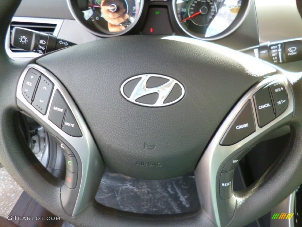 2013 Elantra GLS - Titanium Gray Metallic / Gray photo #18