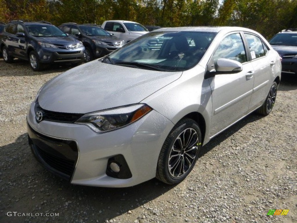 2014 Corolla S - Classic Silver Metallic / Black photo #7
