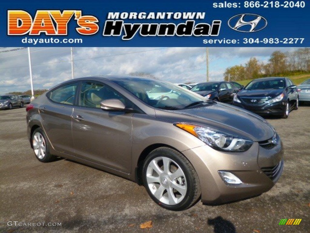 2013 Elantra Limited - Desert Bronze / Beige photo #1