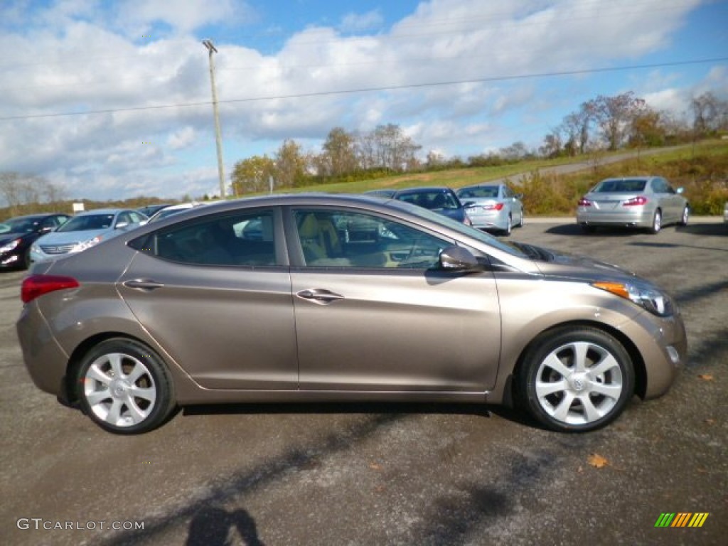 2013 Elantra Limited - Desert Bronze / Beige photo #7
