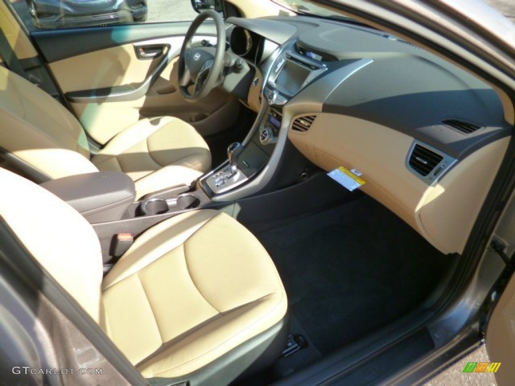 2013 Elantra Limited - Desert Bronze / Beige photo #9