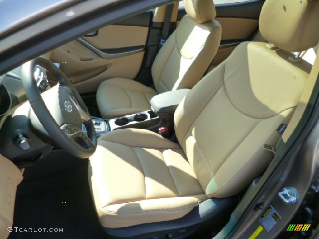 2013 Elantra Limited - Desert Bronze / Beige photo #14