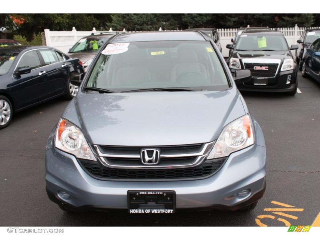 2011 CR-V SE 4WD - Glacier Blue Metallic / Gray photo #3