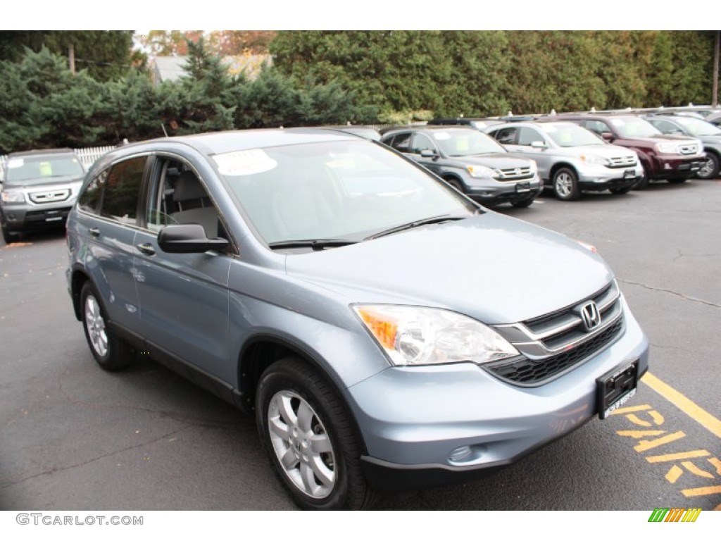 2011 CR-V SE 4WD - Glacier Blue Metallic / Gray photo #4